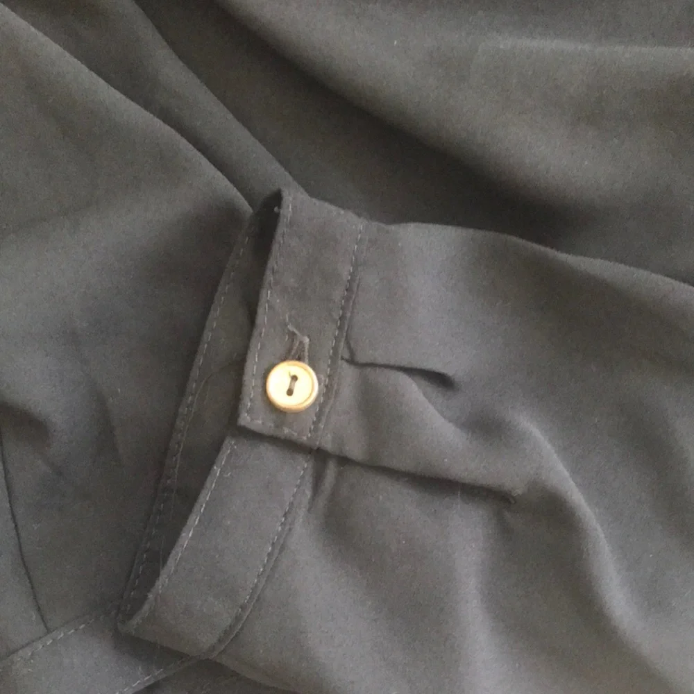 Black Button-Up Blouse - Picture 3 of 4